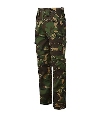 Mens Cargo Combat Work Trousers Army Military Camo Camouflage Blue Castle 901 • £18.49