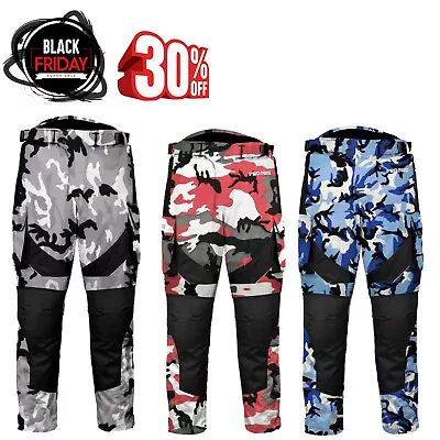 £49.99 • Buy Men Motorbike Trousers Motorcycle Cordura Textile Trouser Armoured Pants UK Size