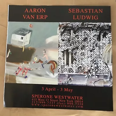 Aaron Van Erp Sebastian Ludwig Gallery Exhibition Ad 2008 Art Mgzine Vntge Print • $5