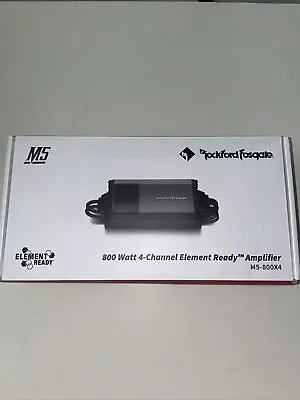 New! Rockford Fosgate M5-800X4 M5 Series Marine 800 Watt 4-Channel Car Amplifier • $329.99