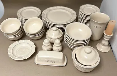 Vintage Pfaltzgraff  Dish Set Of 48 Pieces. Remembrance And Stoneware Sets • $90