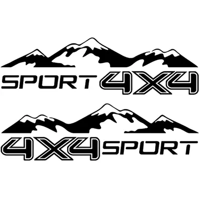 Car Stickers Body Decor Off Road Pickup Vinyl Decals 4X4 Sport Mountain Graphic • $18.80