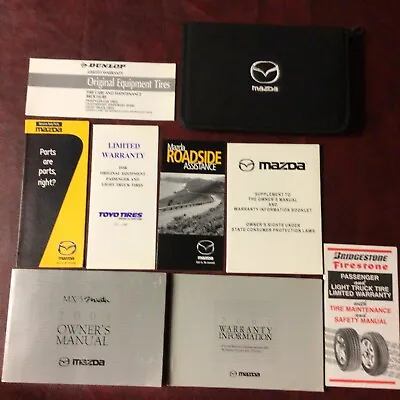 2001 01 Mazda Mx-5 Miata Car Owners Manual Books Guide Case All Models • $49.75