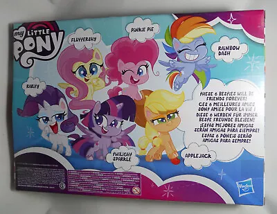 My Little Pony 6 Pony Figures Pinkie Pie Apple Jack Fluttershy Twilight Sparkle • $21.79