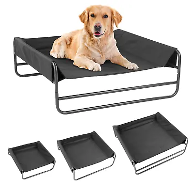 £17.95 • Buy Raised Dog Bed With Sides Pet Cat Elevated Indoor Outdoor Portable Camping Cot