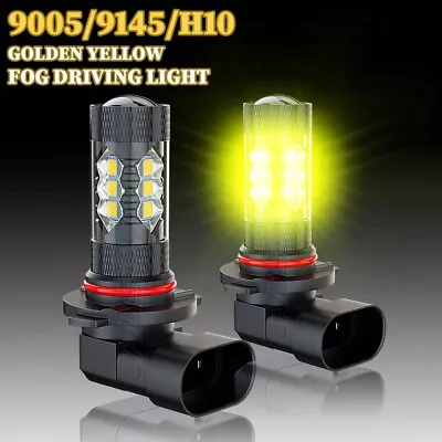 LED Fog Light Bulb Golden Yellow 9006/9005/9145 For Lexus IS250 IS350 2006-2010 • $9.99