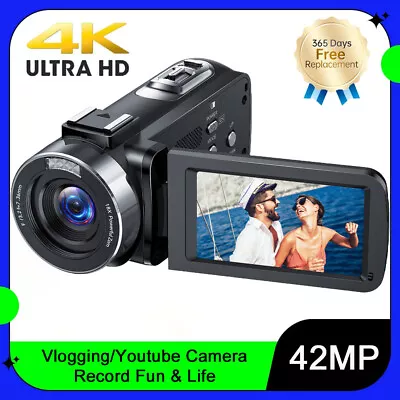 Professional 4k Vlog Camera 18x Digital Zoom 3  Wifi 42mp Digital Video Camera • $79.87