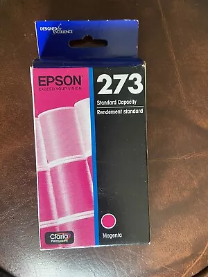 NIB Genuine Epson 273 Magenta Standard Ink Cartridge (T273320-S) • $8.75