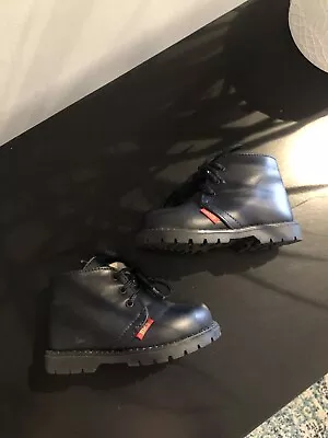 £12 • Buy Gorgeous Little Buckle My Shoe Designer Blue Leather Toddler Boots Size 20/3.5/4