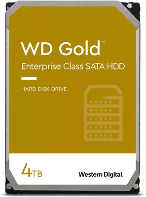 Western Digital 4TB WD Gold Enterprise Class Internal Hard Drive - 7200 RPM Clas • $499