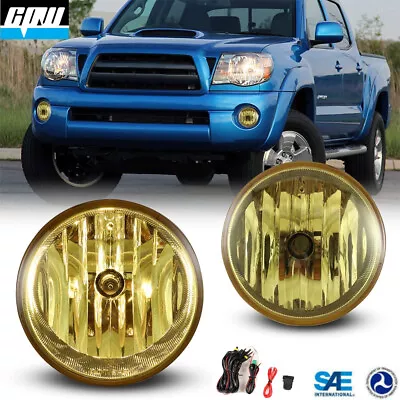 Yellow Lens Fog Light Bumper Lamp W/Switch+Harness For 07-13 Tundra/05-11 Tacoma • $39.99