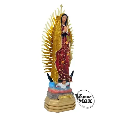 ValuueMax™ Our Lady Of Guadalupe Statue Finely Detailed Resin 12 Inch Tall • $41.10