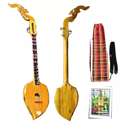 Phin Thai Instrument Mandolin String Folk Music Isan Laos Guitar Musical Gift • $183.31