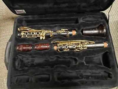 Backun MOBA A Clarinet--Gold Plate Solid Silver Upgrades Cocobolo Barrels! • $5999