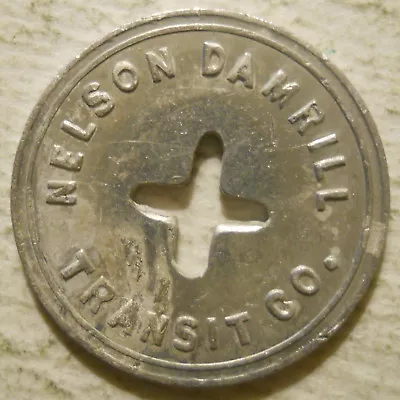 Nelson Damrill Transit Company (Pittsburg Kansas) Transit Token - KS820G • $1.49