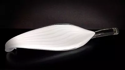Exquisite Collector Glass Leaf Sculpture - 17  In Length • $249.95