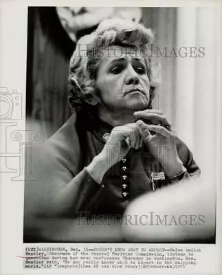 1971 Press Photo Helen Delich Bentley Chairman Of Federal Maritime Commission • $16.99