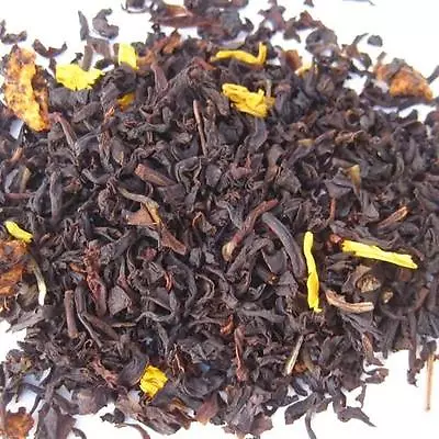 Decaf Apricot Flavored Loose Leaf Tea Black Or Green And Marigold Petals • $31.97