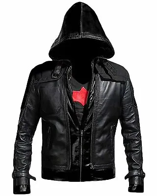 $104.99 • Buy New Batman Arkham Knight Game Red Hood Leather Jacket & Vest Cosplay Costume