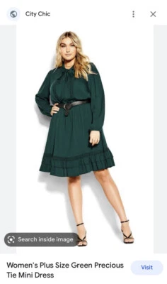 $45 • Buy City Chic Green Dress Size L / AU 20 BNWT