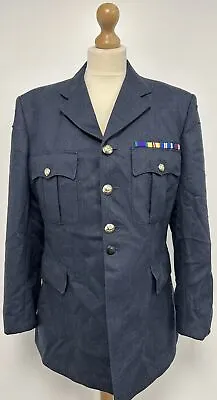 British Military Royal Air Force No.1 Mans Dress Jacket Tunic With Medal Ribbon • £29.95