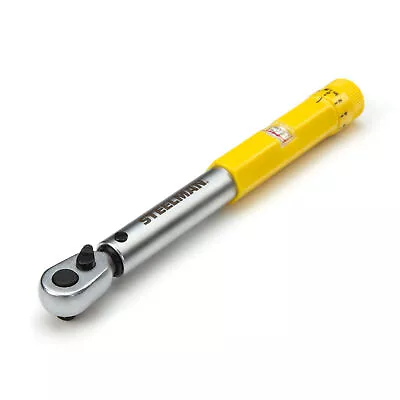 Steelman 1/4 In. Drive Micro Adjustable Torque Wrench 30-150 Inch Pounds 96249 • $74.99