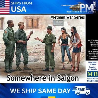 Master Box 35185 Somewhere In Saigon Vietnam War Series 1/35 • $25.95