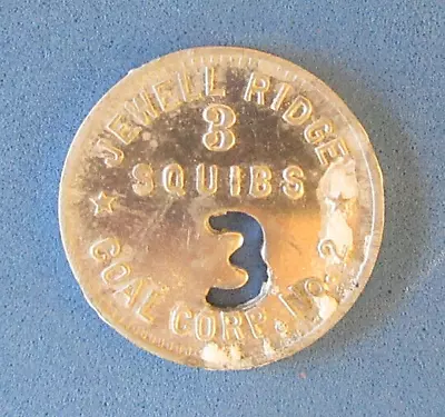 $16 • Buy Powder Check 3 Squibs Scrip Token Explosive -Jewell Ridge Coal Corp.-VA-Tazewell