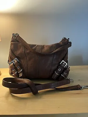 MICHAEL Michael Kors Milo Large Tote Bag Brown Distressed Leather • $40