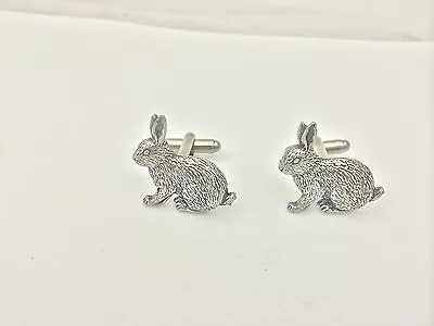 A17 Rabbit   Cufflinks Fine English Pewter Cufflink • $16.16