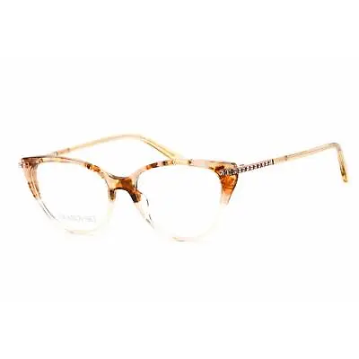 Swarovski Women's Eyeglasses Cat Eye Shape Havana/Clear Plastic Frame SK5425 056 • $44.59