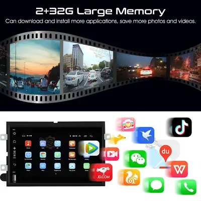 For Ford Mustang 2005-09 7'' Carplay Car Stereo Radio Android 12 GPS WIFI W/Cam • $119.73