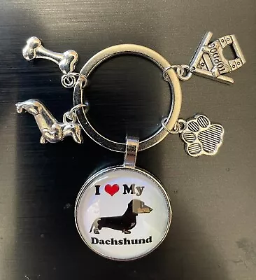 I Love My Dachshund Keychain  • $6.50