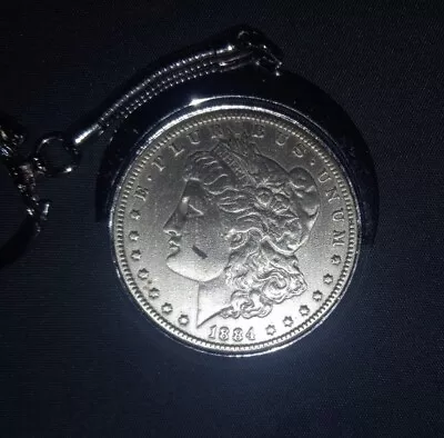 1884 Morgan Silver Dollar U.s. Mint Coin Key Chain • $38.89