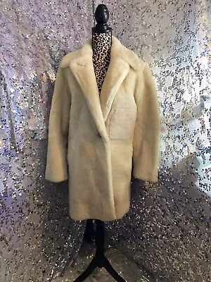 Vince Shearling & Leather Beige Cost Sz XS AUTHENTIC NWT • $999