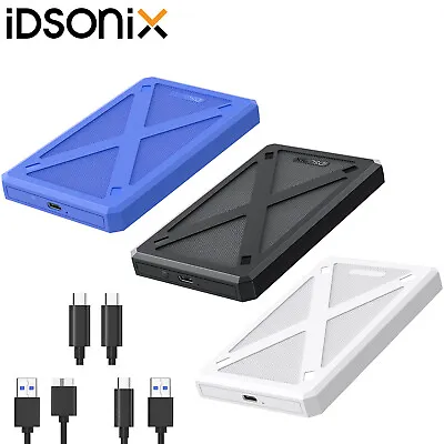 IDSONIX Hard Drive Enclosure 2.5 Inch USB 3.0 - External Case SSD HDD Caddy SATA • £5.99