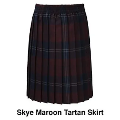 Skye Box Pleat Tartan School  Skirt (from Banner). • £15.99