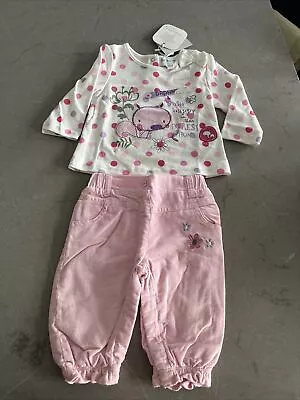 Baby Girls 2 Piece Outfit Age 3-6 Months • £8.99