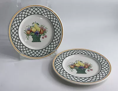 Villeroy & Boch Basket 6.25  Bread & Butter  Plates Germany Set Of 2 Disc. • £28.39