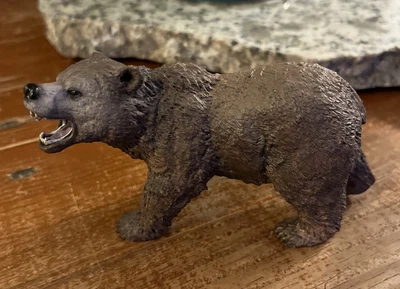 £7.76 • Buy Schleich Grizzly Brown Bear Growling Figurine Plastic
