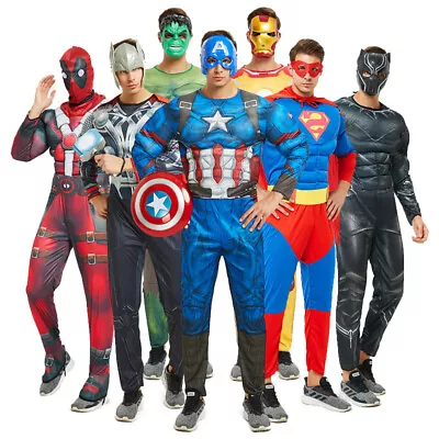 Adult Men's Jumpsuit Super Hero Cosplay Fancy Dress Halloween Marvel Costumes  • $49.99