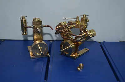 New Twin Cylinder Steam Engine+SINGLE CYLINDER LIVE STEAM ENGINE(2 Sets) • $330