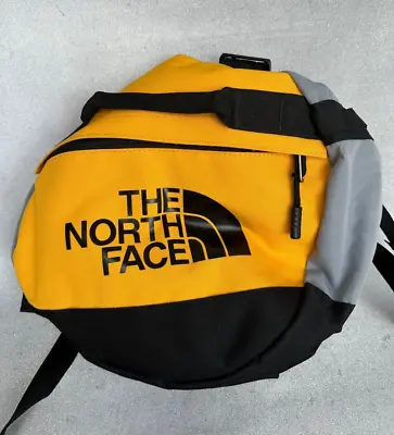 £95 • Buy 🔥Rare The North Face Base Camp Duffel Bag/Backpack Yellow/Grey S BNWOT 🔥