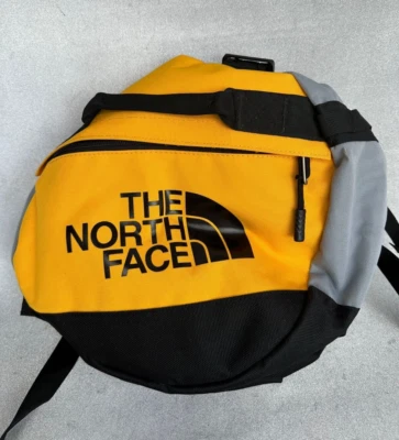 £95 • Buy 🔥Rare The North Face Base Camp Duffel Bag/Backpack Yellow/Grey S BNWOT 🔥