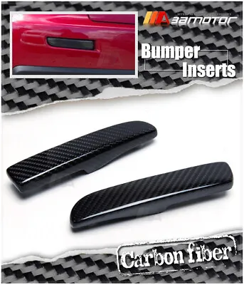 Replacement Carbon Fiber Rear Reflector Insert Set Fits Mitsubishi EVO 10 Bumper • $56.99