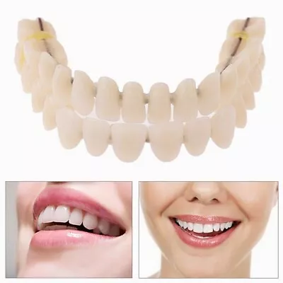 $7.40 • Buy Smile Snap On Upper＆Bottom Set False Teeth Dental Veneers Denture Tooth Cover