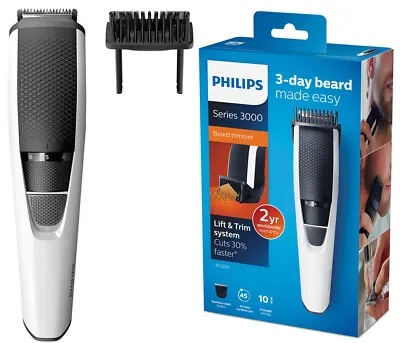 $69.95 • Buy Philips BT3206/14 Cord/Cordless Stubble Beard Trimmer/Body Hair Groomer