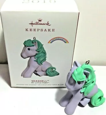 Hallmark 2019 SEASHELL G1 My Little Pony NIB Keepsake Xmas Ornament Purple Cute! • $12.88