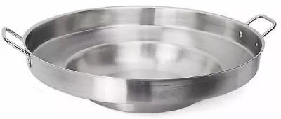 $49.99 • Buy Large Mexican Wok Comal Cazo Griddle Fryer Deep Fry Pan Stainless Steel 23 
