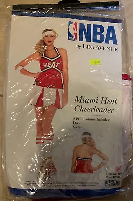 Miami Heat Cheerleader NBA Leg Avenue Costume NEW In Retail Packaging M-L Large • $29.95